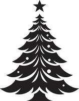 Winter Verzauberung s zum magisch Bäume gemütlich Kabine Tanne Bäume s zum rustikal Weihnachten vektor
