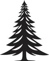gnistrande tannenbaum s för eleganta jul dekor klassisk gran träd samling s för Semester grafik vektor