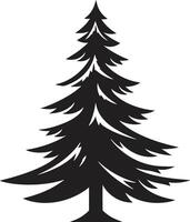 verheddert im Lametta Bäume Elemente zum festlich Urlaub Dekor Lebkuchen Freude Wald Weihnachten Baum Sammlung vektor