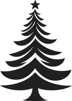 funkeln Beleuchtung Symphonie s zum beleuchtet Weihnachten Bäume gefrostet Wald Fantasie Weihnachten Baum Sammlung zum magisch Dekor vektor