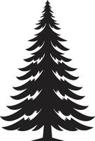 Stechpalme Beere Glückseligkeit Weihnachten Baum Sammlung im rot und Grün Jahrgang Schlitten Reiten Fichten nostalgisch Weihnachten Baum Elemente vektor