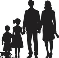 förenad lyfta ic Lycklig familj glad obligationer Lycklig familj vektor