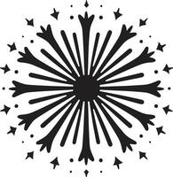 kosmisk firande gnista skymning tindra ic emblem för fyrverkeri vektor