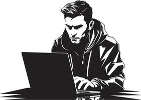 Code Kreuzritter Kreuzritter von Code Eroberungen Cyber Gelehrter Gelehrter von kybernetisch Strategien vektor
