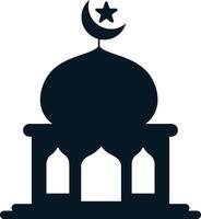 islamisch Moschee Silhouette. Ramadhan kareem Moschee. Illustration Design vektor