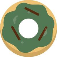 Süss Donuts Illustration mit Sträusel. köstlich Kuchen. eben Karikatur Stil. isoliert auf Weiß Hintergrund vektor