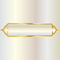 einstellen von dekorativ Luxus golden Arabisch islamisch Banner Titel Rahmen transparent Hintergrund Gold Text Box Clip Art vektor