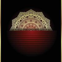 kreativ Luxus Zier Mandala Hintergrund Muster Kunst Design vektor