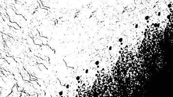 Grunge schwarz und Weiß Hintergrund. Textur von Chips, Risse, Kratzer, Schrammen, Staub, Schmutz. dunkel einfarbig Oberfläche. alt Jahrgang Muster. vektor