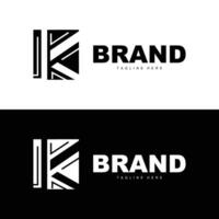 Alphabet Brief k Initiale Logo Design einfach Produkt Marke Vorlage vektor
