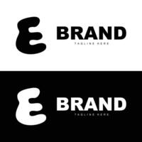 e Brief Logo im einfach Stil Luxus Produkt Marke Vorlage Illustration vektor