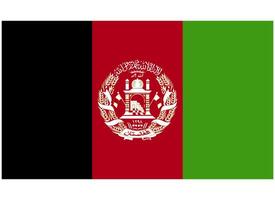 afghanistan nationell flagga vektor