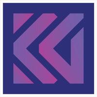 kd Logo Design. ko Logo Symbol. kd, kkd, ko, kko Logo bösartig violett mit migol Blau Hintergrund. vektor