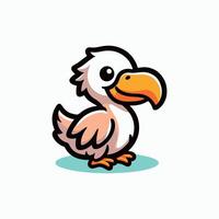 süß Karikatur Baby dodo Vogel Illustration vektor