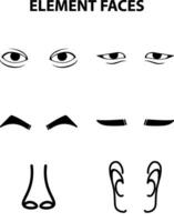 Symbol Element Gesicht vektor