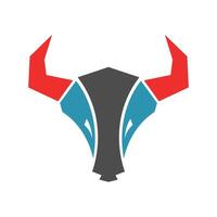 Stier-Symbol-Logo-Design vektor