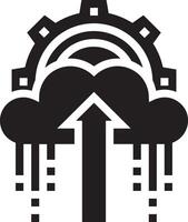 Wolke Symbol Symbol Bild. Illustration von das Hosting Lager Design vektor