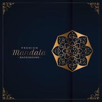 elegant golden Prämie Mandala Hintergrund vektor