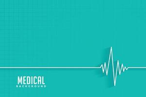 Cardio Herzschlag medizinisch und Gesundheitswesen Hintergrund Design vektor