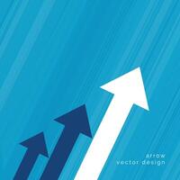 Pfeil Design zum Geschäft Wachstum Konzept vektor