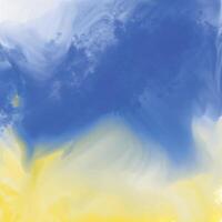 abstrakt Blau und Gelb Aquarell Textur vektor