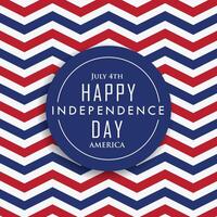 4 .. von Juli glücklich Unabhängigkeit Tag Amerika vektor