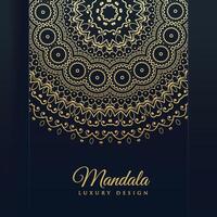 Luxus golden Mandala Kunst Hintergrund vektor