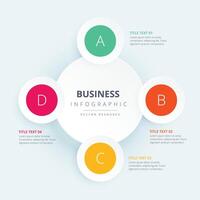 abstrakt modern Schritte Möglichkeit bunt Infografik Design Banner vektor