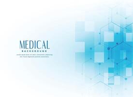 medicinsk vetenskap bakgrund i blå Färg vektor