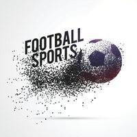 Partikel Bildung Fußball gestalten Sport Hintergrund vektor