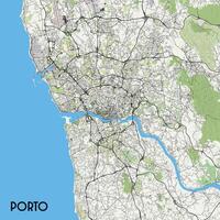 Porto, Portugal Karte Poster Kunst vektor