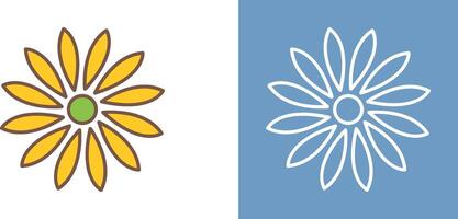 einzigartig Blume Symbol Design vektor