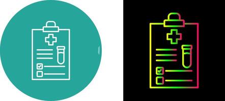 Icon-Design für medizinische Berichte vektor