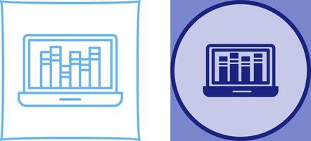 Online-Bibliothek-Icon-Design vektor