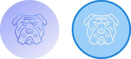 Bulldogge Symbol Design vektor