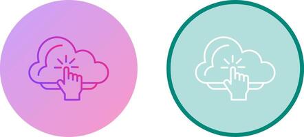 Cloud-Computing-Icon-Design vektor