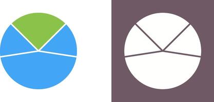 Kuchen Diagramm Analyse Symbol Design vektor