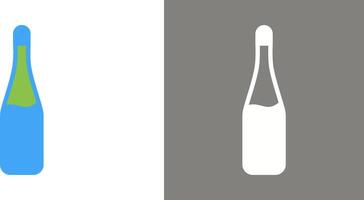 Champagner Flasche Symbol Design vektor