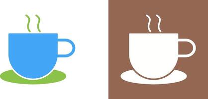 einzigartig heiß Kaffee Symbol Design vektor