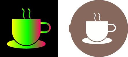 einzigartig heiß Kaffee Symbol Design vektor