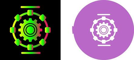 automatisiert Prozess Symbol Design vektor