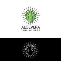 aloe vera logotyp mall design vektor