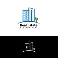 Immobilien, Wohnung, Wohneigentum, Hotel, Immobilien-Logo-Vorlagen-Design-Vektor vektor