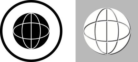 einzigartig Globus Symbol Design vektor