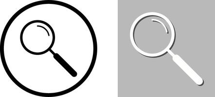 einzigartig Suche Symbol Design vektor