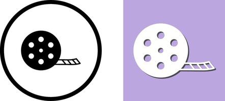 einzigartig Film Spule Symbol Design vektor