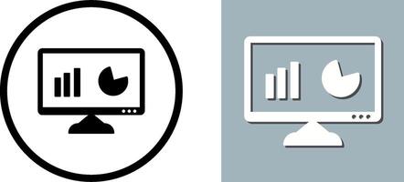 einzigartig Analytik Symbol Design vektor