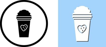 einzigartig Erdbeere Milchshake Symbol Design vektor