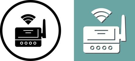 WLAN-Router-Icon-Design vektor