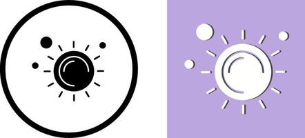 Sonne-Icon-Design vektor